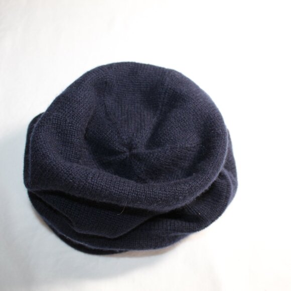 NWT Burberry Intarsia Embroidered Logo  Beanie Cap Knit 100% Cashmere One Size main image 2